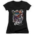 thumbnail image 1 of Batman Death By Love Junior Women's T-Shirt V-Neck Black, 1 of 1