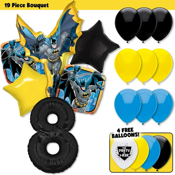 Batman Deluxe Balloon Bouquet Kit