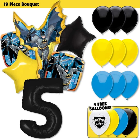 Batman Deluxe Balloon Bouquet Kit