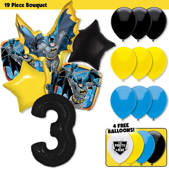 Batman Deluxe Balloon Bouquet Kit