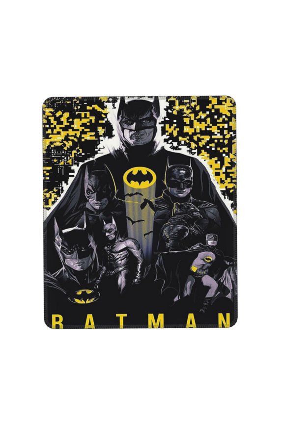 Batman Desk Mat, Gaming Mouse Pad Mat with Non-Slip Base Stitched Edges Mousepad for Computer, Office, and Laptop 7.9 x 9.5 in