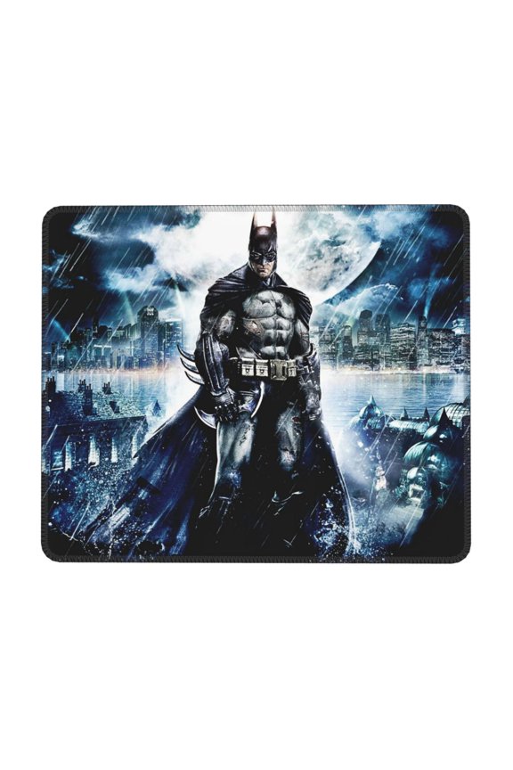 Batman Desk Mat, Gaming Mouse Pad Mat with Non-Slip Base Stitched Edges Mousepad for Computer, Office, and Laptop 7.9 x 9.5 in