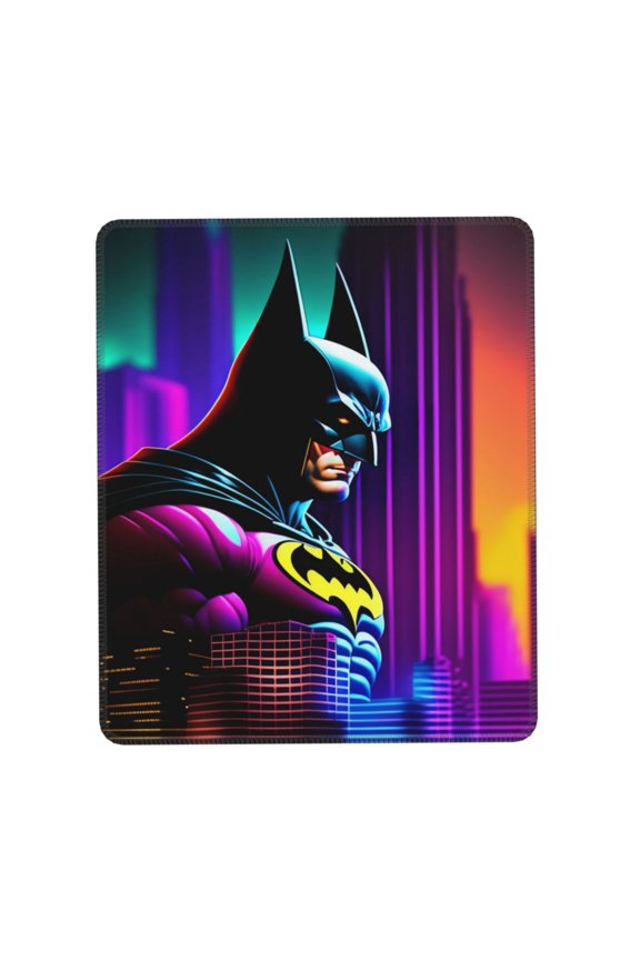 Batman Desk Mat, Gaming Mouse Pad Mat with Non-Slip Base Stitched Edges Mousepad for Computer, Office, and Laptop 7.9 x 9.5 in