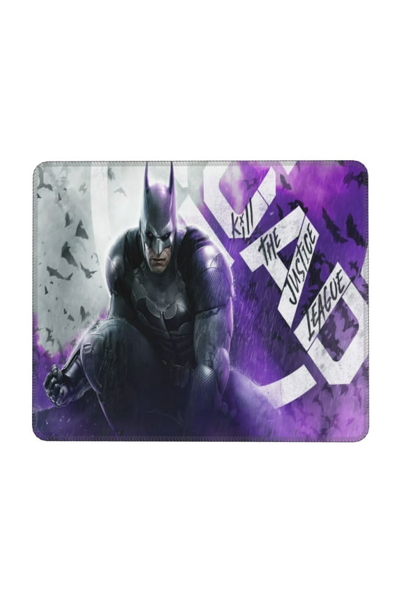 Batman Desk Mat, Gaming Mouse Pad Mat with Non-Slip Base Stitched Edges Mousepad for Computer, Office, and Laptop 7.9 x 9.5 in
