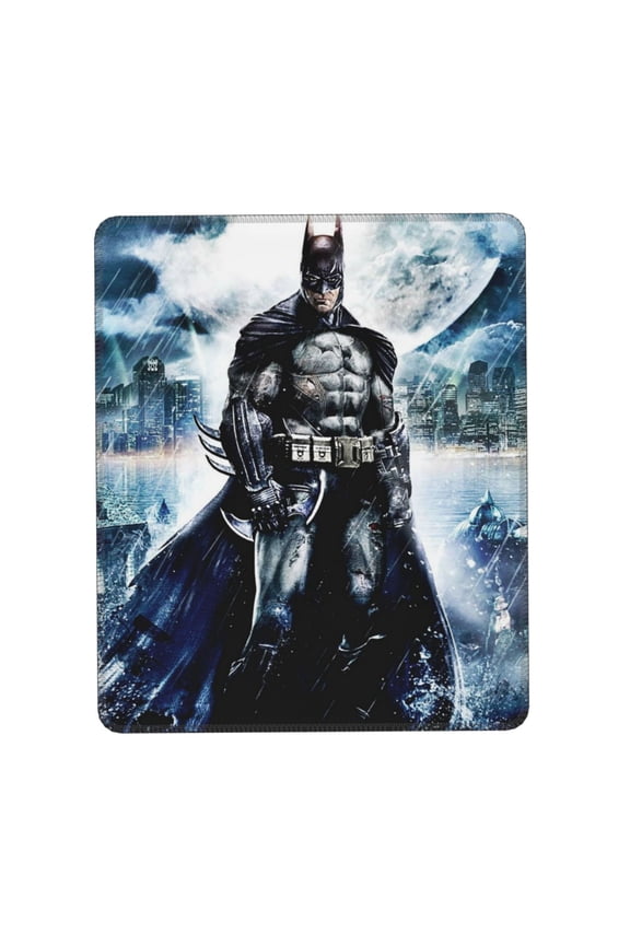Batman Desk Mat, Gaming Mouse Pad Mat with Non-Slip Base Stitched Edges Mousepad for Computer, Office, and Laptop 7.9 x 9.5 in