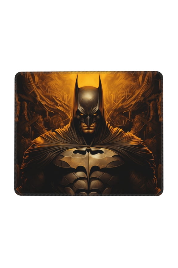 Batman Desk Mat, Gaming Mouse Pad Mat with Non-Slip Base Stitched Edges Mousepad for Computer, Office, and Laptop 7 x 8.6 in