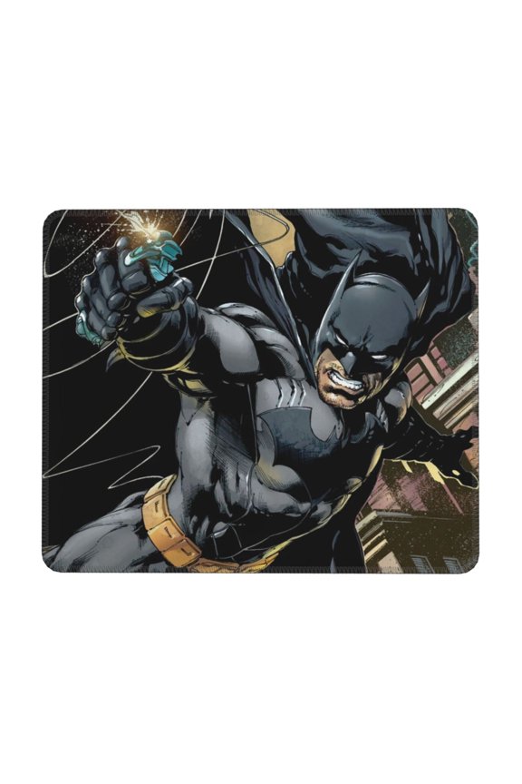 Batman Desk Mat, Gaming Mouse Pad Mat with Non-Slip Base Stitched Edges Mousepad for Computer, Office, and Laptop 7 x 8.6 in