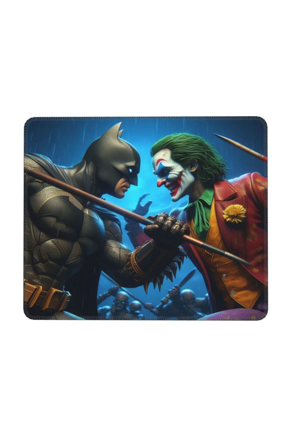Batman Desk Mat, Gaming Mouse Pad Mat with Non-Slip Base Stitched Edges Mousepad for Computer, Office, and Laptop 7 x 8.6 in