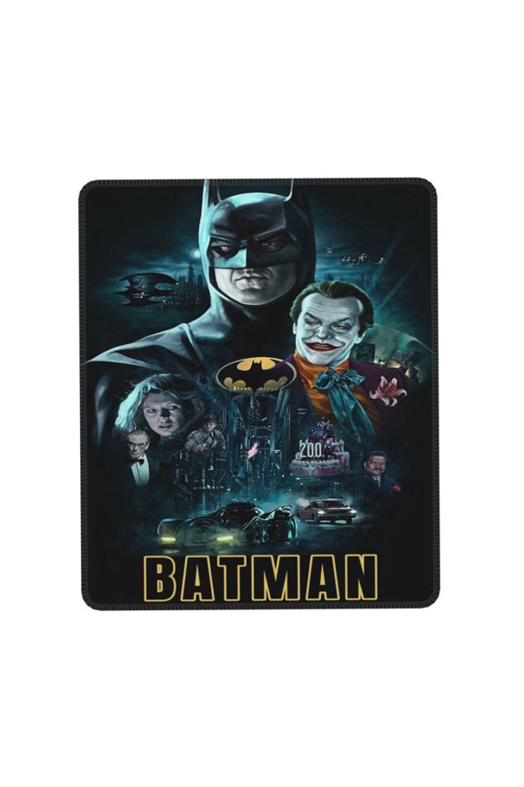 Batman Desk Mat, Gaming Mouse Pad Mat with Non-Slip Base Stitched Edges Mousepad for Computer, Office, and Laptop 7 x 8.6 in