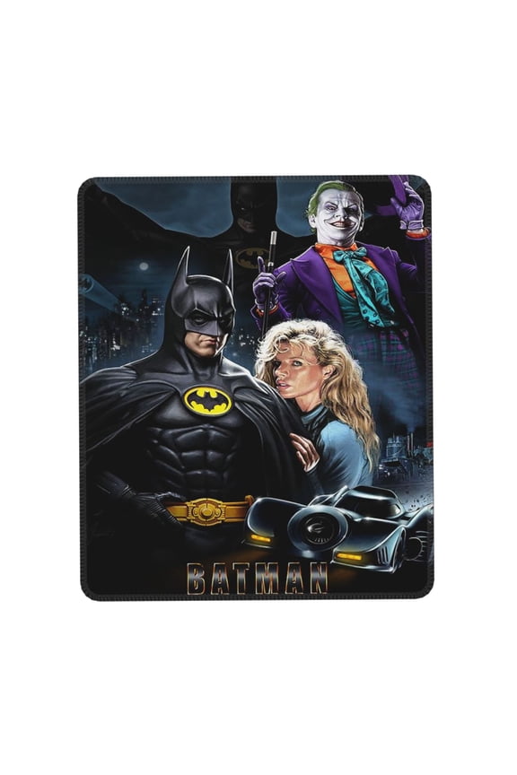 Batman Desk Mat, Gaming Mouse Pad Mat with Non-Slip Base Stitched Edges Mousepad for Computer, Office, and Laptop 7 x 8.6 in