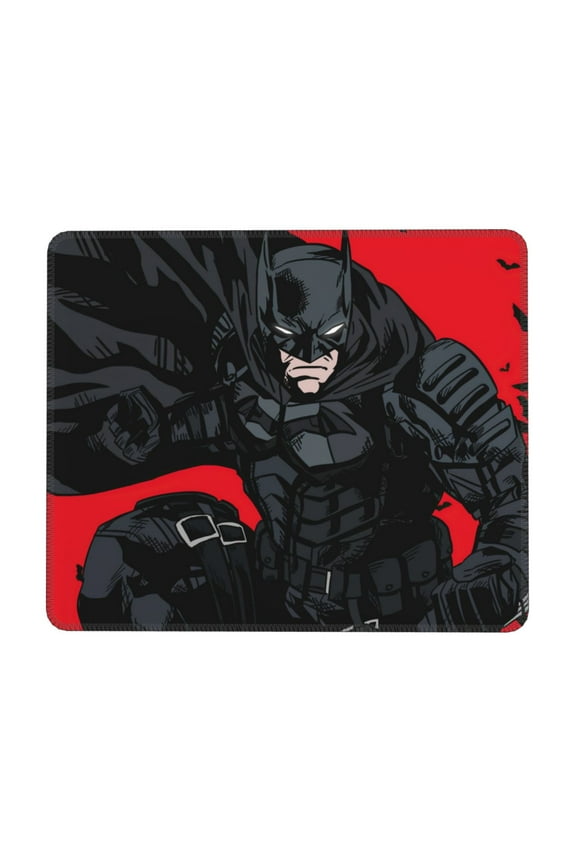 Batman Desk Mat, Gaming Mouse Pad Mat with Non-Slip Base Stitched Edges Mousepad for Computer, Office, and Laptop 8.3 x 10.3 in