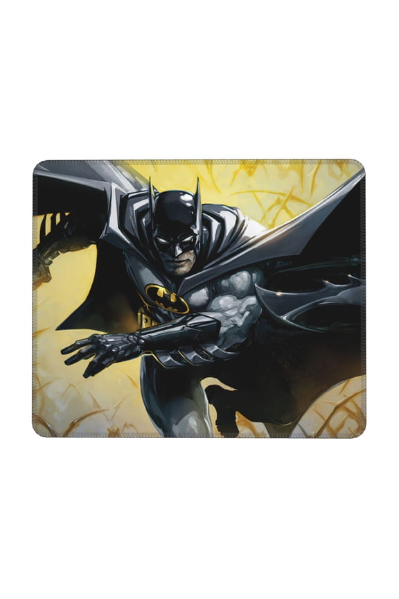 Batman Desk Mat, Gaming Mouse Pad Mat with Non-Slip Base Stitched Edges Mousepad for Computer, Office, and Laptop 8.3 x 10.3 in