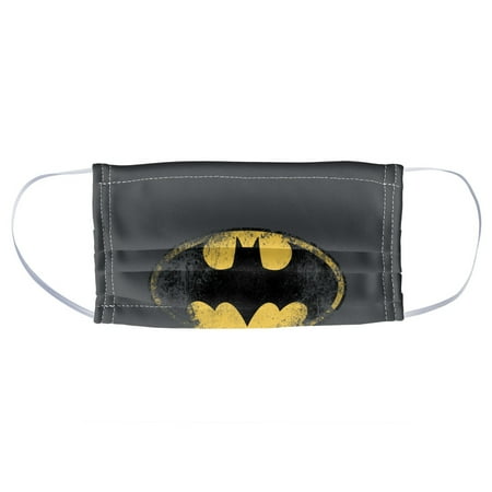 Batman Destroyed Logo 1-Ply Reusable Face Mask Covering, Unisex