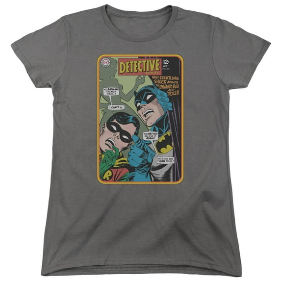 Batman Detective #380 S/S Women's T-Shirt Charcoal
