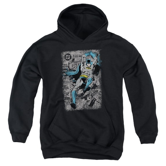 Batman - Detective #487 Distress - Youth Hooded Sweatshirt - Small
