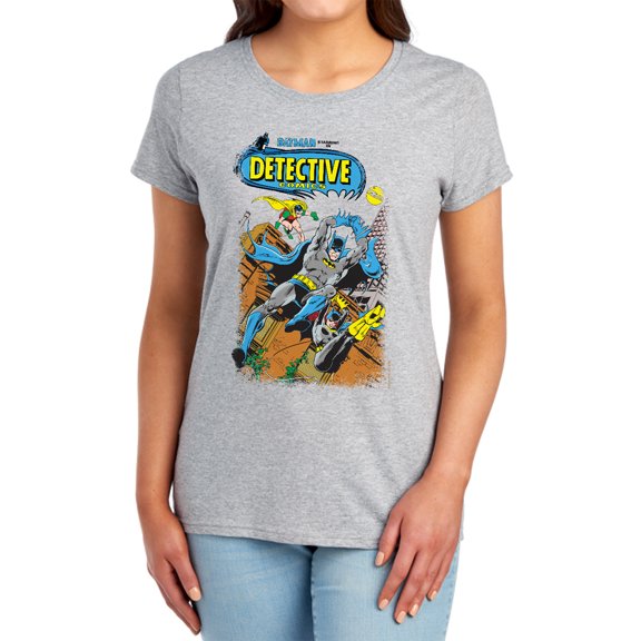 Batman Detective #487 Women's T Shirt, Athletic Heather, X-Large