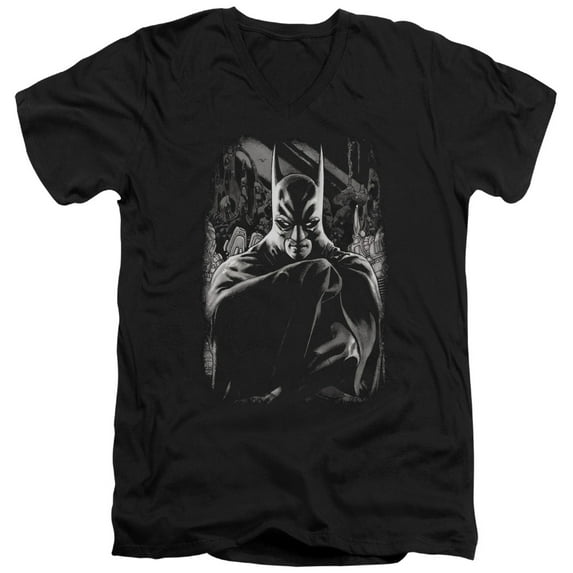 Batman - Detective 821 Cover - Slim Fit V Neck Shirt - X-Large