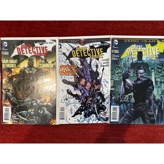 Batman Detective Comics The New 52 #21, #23, #25 Signed John Layman