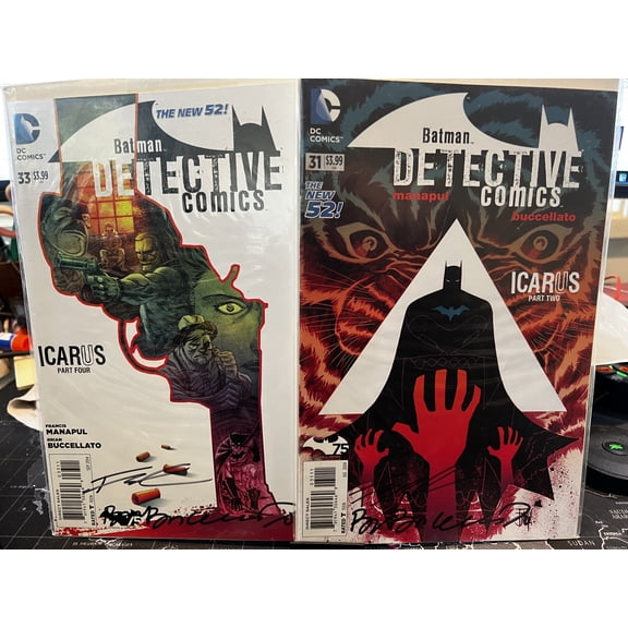 Batman Detective Comics The New 52 #31, #33 Signed Francis Manapul, Buccellato