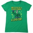 thumbnail image 1 of Batman Diseased Criminal S/S Women'S Tee-Kelly Green, 1 of 1