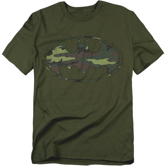 Batman T-Shirt Distressed Camo Shield Unisex Graphic Tee For Men & Women