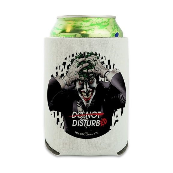 Batman Disturbed Joker Can Cooler - Drink Sleeve Hugger Collapsible Insulator - Beverage Insulated Holder