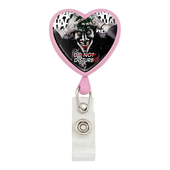 Batman Disturbed Joker Heart Lanyard Retractable Reel Badge ID Card Holder