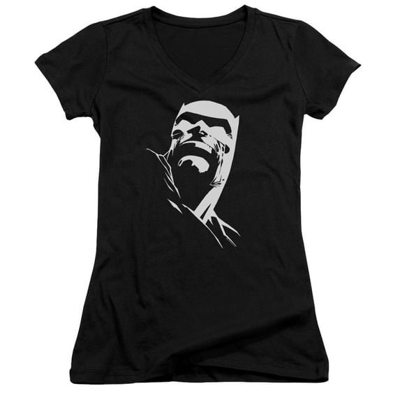 Batman Dkr Head Junior Women's T-Shirt V-Neck Black