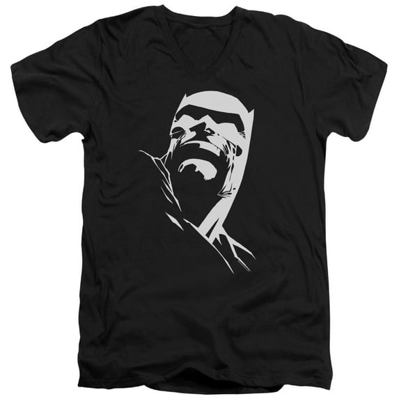 Batman - Dkr Head - Slim Fit V Neck Shirt - Large