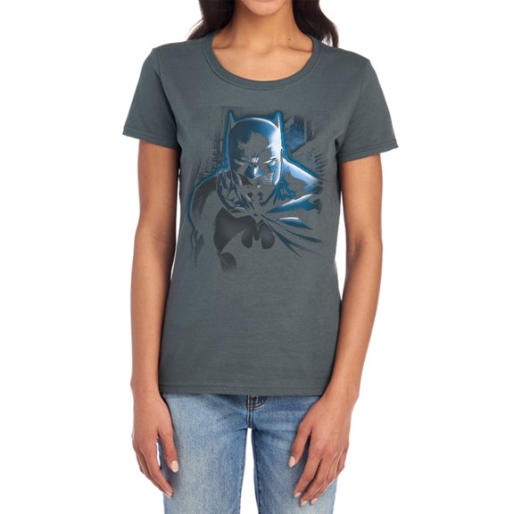 Batman Dont Mess with The Bat Women's T Shirt, Charcoal, X-Large