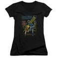 thumbnail image 1 of Batman Dynamic Duo Junior Women's T-Shirt V-Neck Black, 1 of 1