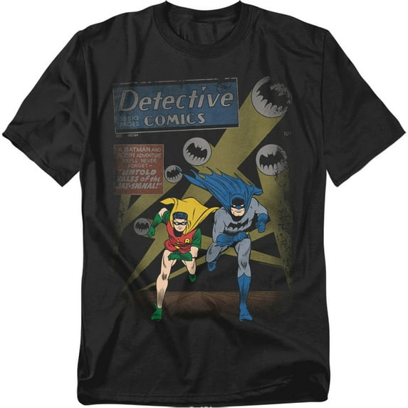 Batman T-Shirt Dynamic Duo Unisex Graphic Tee For Men & Women Black 