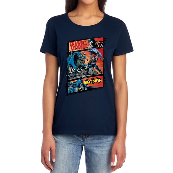 Batman Epic Battle Women's T Shirt, Navy, Medium