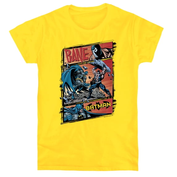 Batman Epic Battle Women's T Shirt, Yellow, Medium