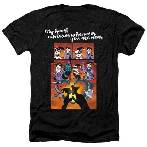 Batman - Explode - Heather Short Sleeve Shirt - XXX-Large