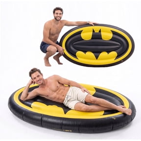 Batman Extra Large Pool Floats for Adult Heavy Duty, Inflatable Pool Rafts, Fun Pool Floatie, Lake Float, Floating Lounger
