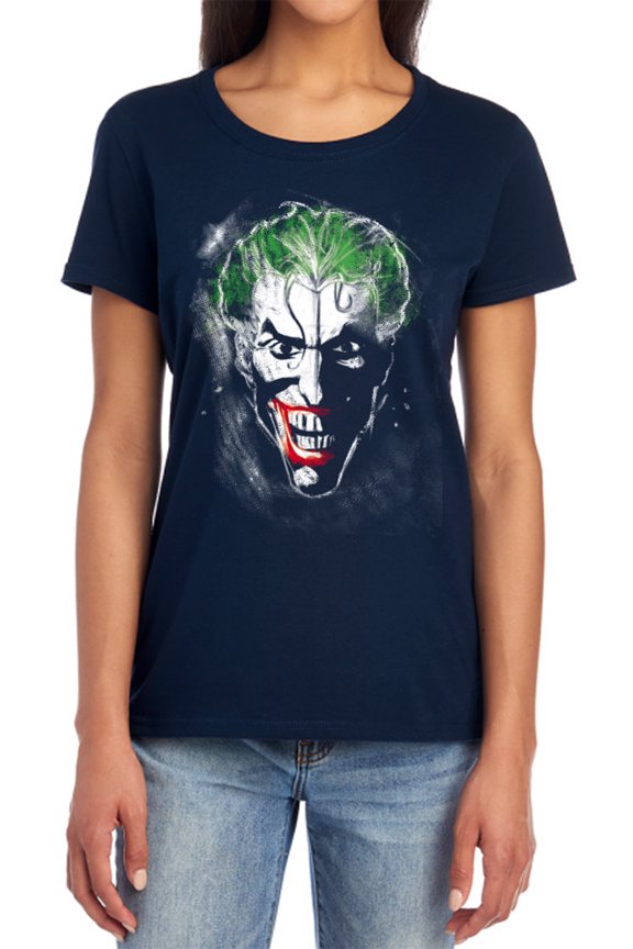 Face of Madness Women's T Shirt, Navy, Large