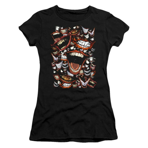 Batman Famous Wretch S/S Junior Women's T-Shirt Sheer Black