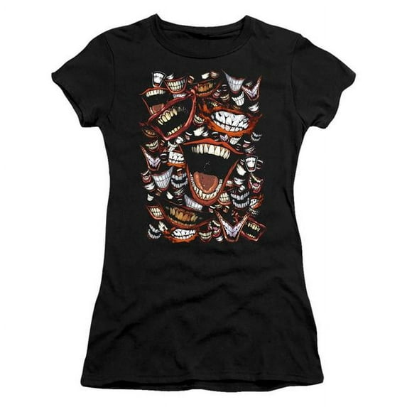 Batman & Famous Wretch-Short Sleeve Juniors Sheer T-Shirt, Black - Extra Large