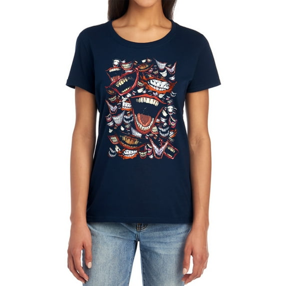 Batman Famous Wretch Women's T Shirt, Navy, X-Large