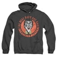 thumbnail image 1 of Batman Father's Day Joker The Best Dads are Bad Unisex Adult Pull-Over Heather Hoodie, Black Heather, X-Large, 1 of 4