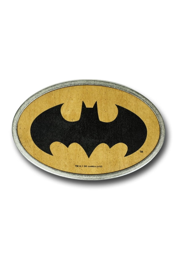 Faux Mahogany Symbol Belt Buckle