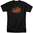 thumbnail image 1 of Batman & Flames Logo Adult Cotton Tall Fit Short Sleeve T-Shirt, Black - 2X, 1 of 1