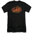 thumbnail image 1 of Batman - Flames Logo - Premium Slim Fit Short Sleeve Shirt - Small, 1 of 2