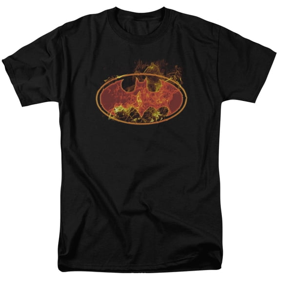 Batman - Flames Logo - Short Sleeve Shirt - XXXX-Large