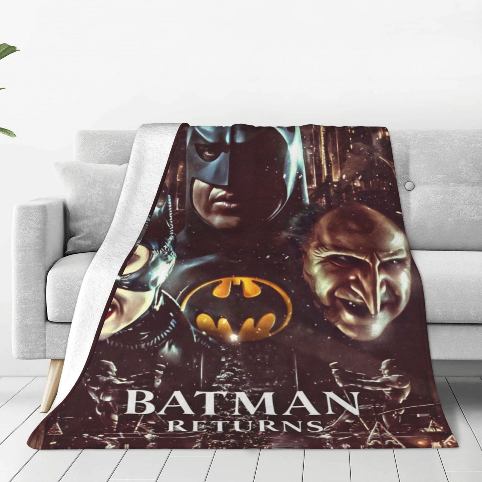 Batman Fleece Blanket Super Soft Cozy Throw Blanket 50"X40