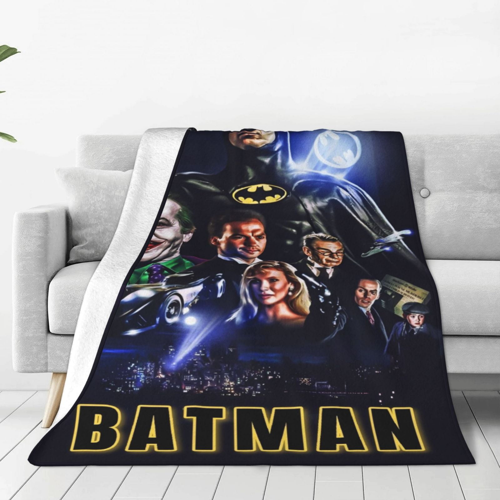 Batman Fleece Blanket Super Soft Cozy Throw Blanket 50"X40