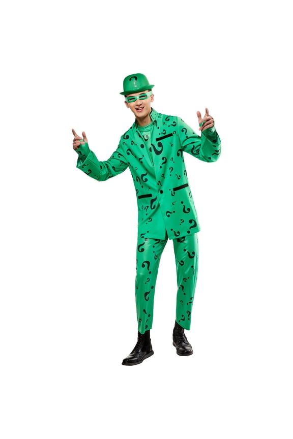 Batman Forever Riddler Deluxe Costume for Adults by Rubies, Men's Medium