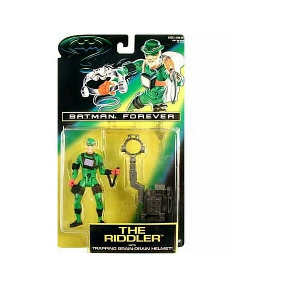 Batman Forever Riddler with Brain-Drain Helmet Action Figure