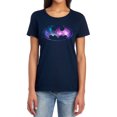 thumbnail image 1 of Batman Galaxy Signal Women's T Shirt, Navy, X-Large, 1 of 6